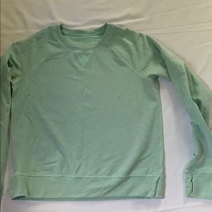 Lululemon mixed media aqua sweatshirt